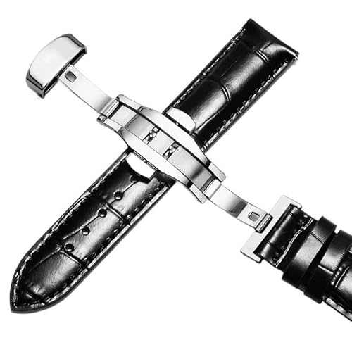 yeziu Lederarmband für Tissot Le Locle 1853 T41 Armband für Tissot Gentleman T063(Blacks2,22mm) von yeziu