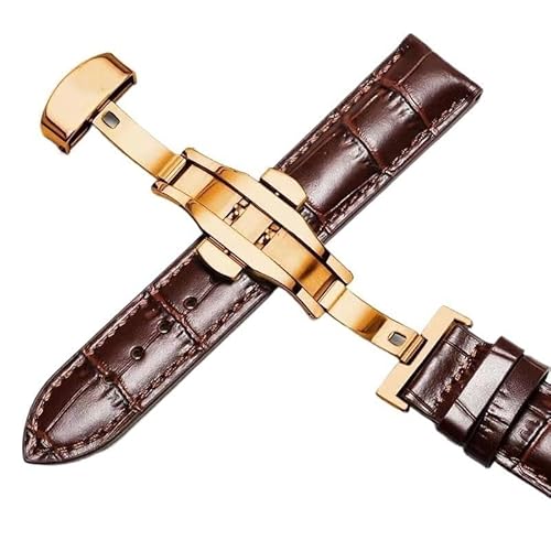 yeziu Lederarmband für Tissot Le Locle 1853 T41 Armband für Tissot Gentleman T063(Brownp2,20mm) von yeziu