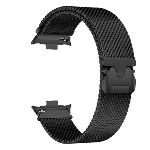 yeziu Milanese Loop Band für Redmi Watch 5 4 Armband für Mi Band 9pro/8pro Armband Ersatz Metallband Zubehör(Black,Watch 5 4) von yeziu