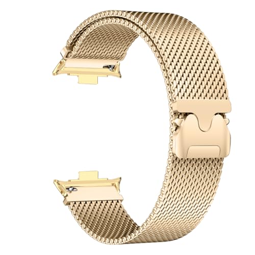 yeziu Milanese Loop Band für Redmi Watch 5 4 Armband für Mi Band 9pro/8pro Armband Ersatz Metallband Zubehör(Gold,Miband 9 8 pro) von yeziu