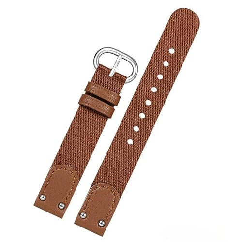 yeziu Passend für DW Uhrenarmband Damen Nylon Canvas Uhrenarmband(Brown,18mm) von yeziu
