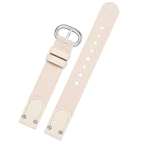 yeziu Passend für DW Uhrenarmband Damen Nylon Canvas Uhrenarmband(Natural,18mm) von yeziu