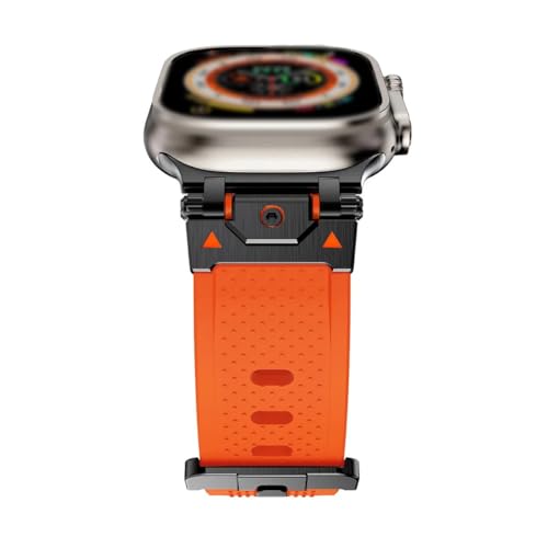 yeziu TPU-Sportarmband für Apple Watch Band Ultra 2 49 mm 10 9 8 7 46 mm 45 mm Luxus-Herrenarmband Correa iWatch 6 5 4 3 SE 44/42/41/38 mm(BO,S10-42MM) von yeziu