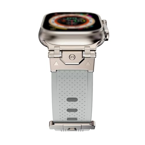 yeziu TPU-Sportarmband für Apple Watch Band Ultra 2 49 mm 10 9 8 7 46 mm 45 mm Luxus-Herrenarmband Correa iWatch 6 5 4 3 SE 44/42/41/38 mm(StarH,42 44 45 49mm) von yeziu