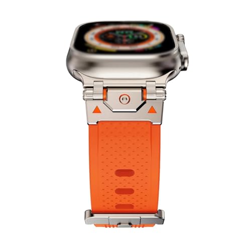 yeziu TPU-Sportarmband für Apple Watch Band Ultra 2 49 mm 10 9 8 7 46 mm 45 mm Luxus-Herrenarmband Correa iWatch 6 5 4 3 SE 44/42/41/38 mm(StarO,S10-42MM) von yeziu