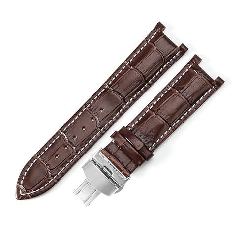 yeziu Uhrenarmbänder aus echtem Leder für die Uhrenkette GC Ya133309(Brownws) von yeziu