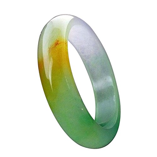 Natürlicher schöner Smaragd 3 Farben grüner Nephrit Jade Armreif Geschenk von yigedan