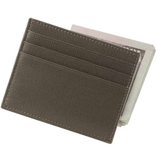 yiijay Kreditkartenetui Slim Wallet RFID Kreditkartenetui Dünn Fronttasche Geldbörse Geldkartenclip Kleine Geldbörsen für Damen Herren, Grün (Army Green), Geldklammer Kartenhalter Geldbörse von yiijay