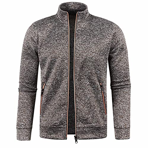 Bomberjacke Herren Leichte Breathable Trachtenjacke Casual Bequeme Wanderjacke Outdoor Herren-jacken Alltag College Jacke Einfarbiges Männer Winterjacke Lässig Jackery Herbst-Winter Sweatjacke von yiouyisheng