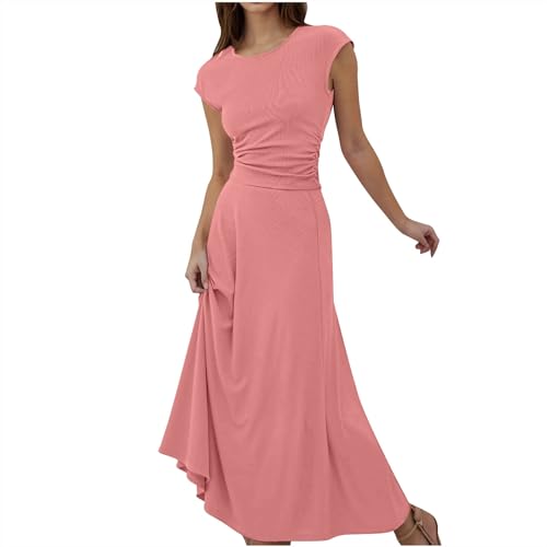Damen Zweiteiler Rock und Oberteil Strick Set Elegant Casual Party Alltag Stretch Outfit Damen 2 Teiler Crop Top Slim Swing Midirock Rippenstrick Frühling Sommer Klamotten von yiouyisheng