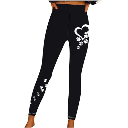 yiouyisheng Damen Leggings Herz Hundepfote Druck Yogahose Slim Fit Leggins Stretch Sporthose Heart Dog Paw Print Yoga Pants Laufhose Jogginghose Sportleggings yiouyisheng Damen Leggings Herz Hundepfote Druck Yogahose Slim Fit Leggins Stretch Sporthose Heart Dog Paw Print Yoga Pants Laufhose Jogginghose Sportleggings von yiouyisheng
