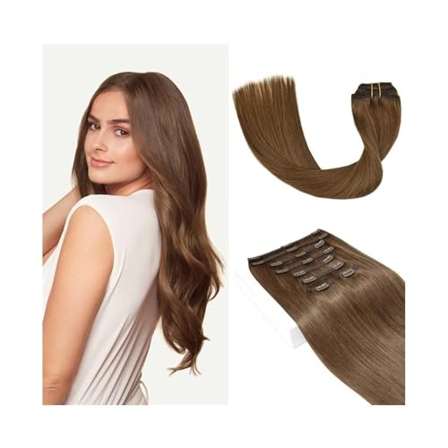 Haarverlängerungen Clip-in-Echthaarverlängerung Nr. 6, Kastanienbraun, 8 Stück, 40,6–66 cm, doppelter Schuss, dick, weich, Skily, gerade, Remy-Haarverlängerung for Frauen Haarstücke(18inches 120g) Haarverlängerungen Clip-in-Echthaarverlängerung Nr. 6, Kastanienbraun, 8 Stück, 40,6–66 cm, doppelter Schuss, dick, weich, Skily, gerade, Remy-Haarverlängerung for Frauen Haarstücke(18inches 120g) von yixinzi-2024