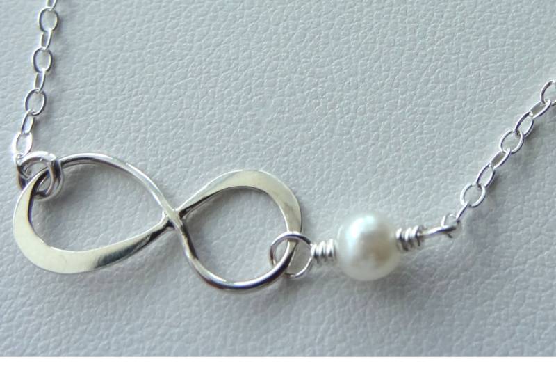 Blumenmädchen Sterling Silber Infinity Armband, Junior Brautjungfer Geschenk, Armband von ymcjewelry