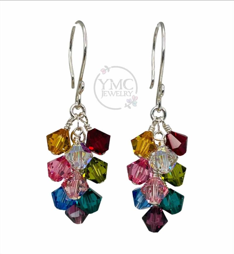 Früchte Der Heiligen Geist Silber Ohrringe, Bestätigung Erstkommunion Galater 5 22-23 Multicolor Rcia Geschenke von ymcjewelry