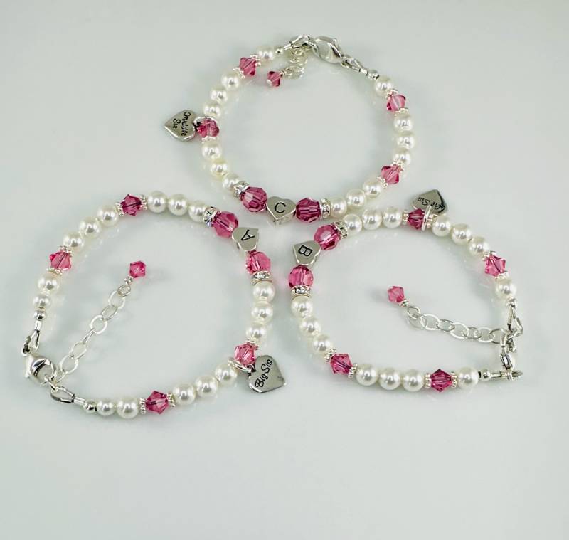 Mittlere Schwester/Kleine Große Charm Armband Mittlere von ymcjewelry