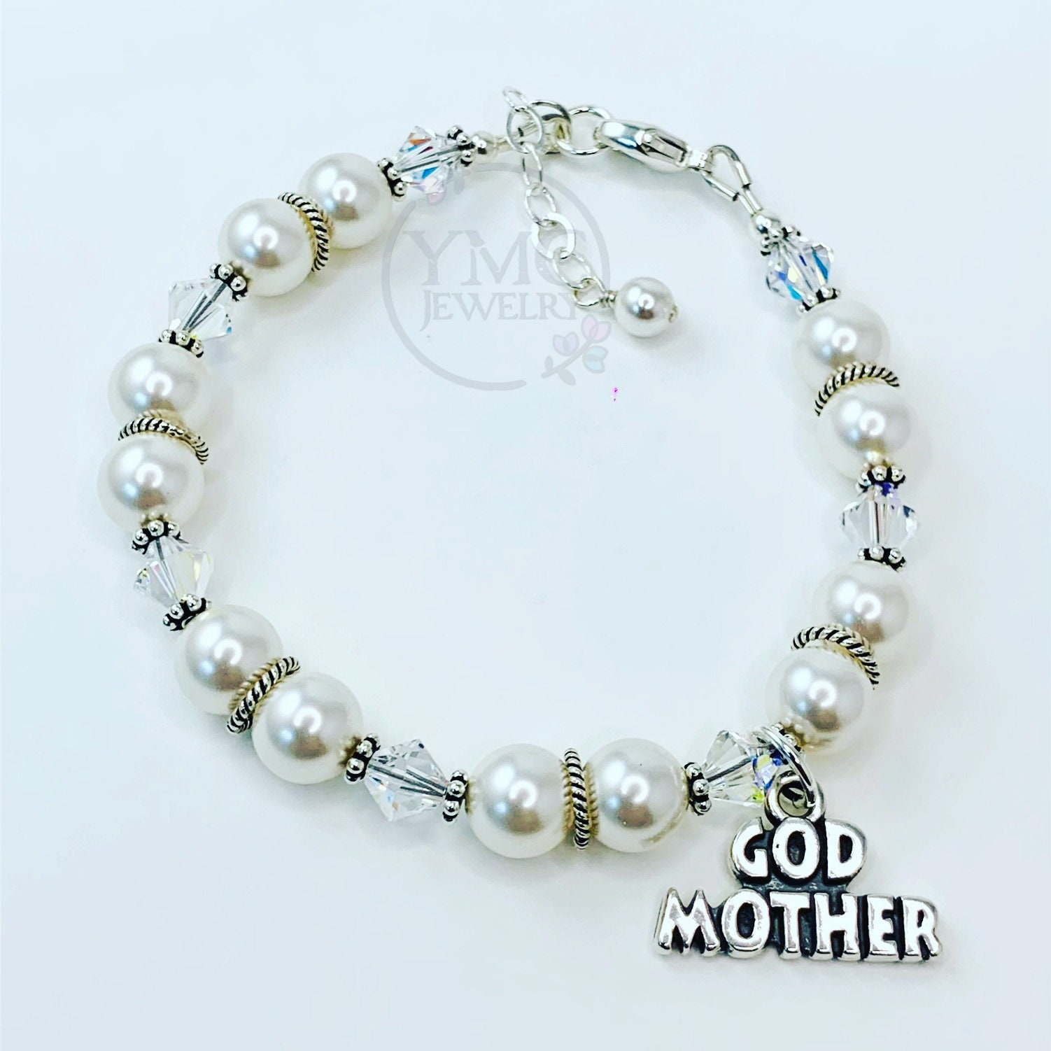 Perle Patin Armband, Werden Sie Meine Armband Sein, Danke Für Patin, Geschenk, Schmuck von ymcjewelry