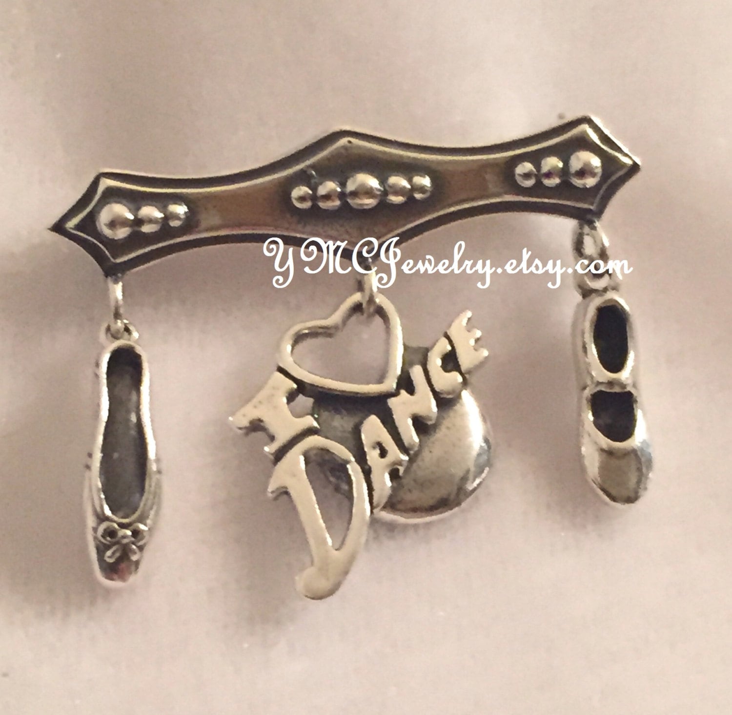 Tanz Brosche, Tänzer Geschenk, Sterling Silber Ballerina Brosche, Ballet Pantoffel, Tanz Brosche, Sterling Brosche von ymcjewelry