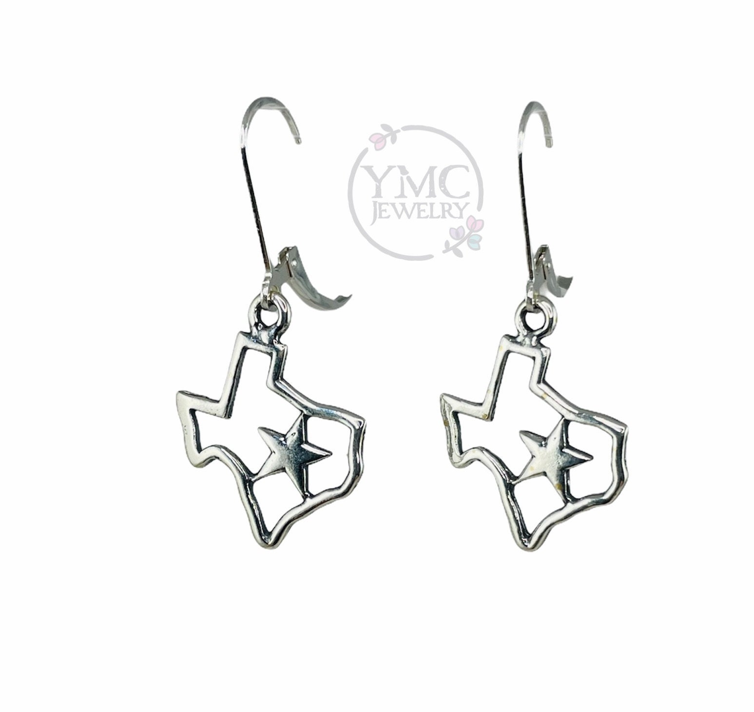 Texas Lone Star Ohrringe, State Karte Ohrringe von ymcjewelry