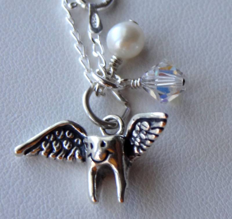 Zahnfeekette, Zahnfeeschmuck, Zahnpflegerin, Zahnfeeschmuck von ymcjewelry