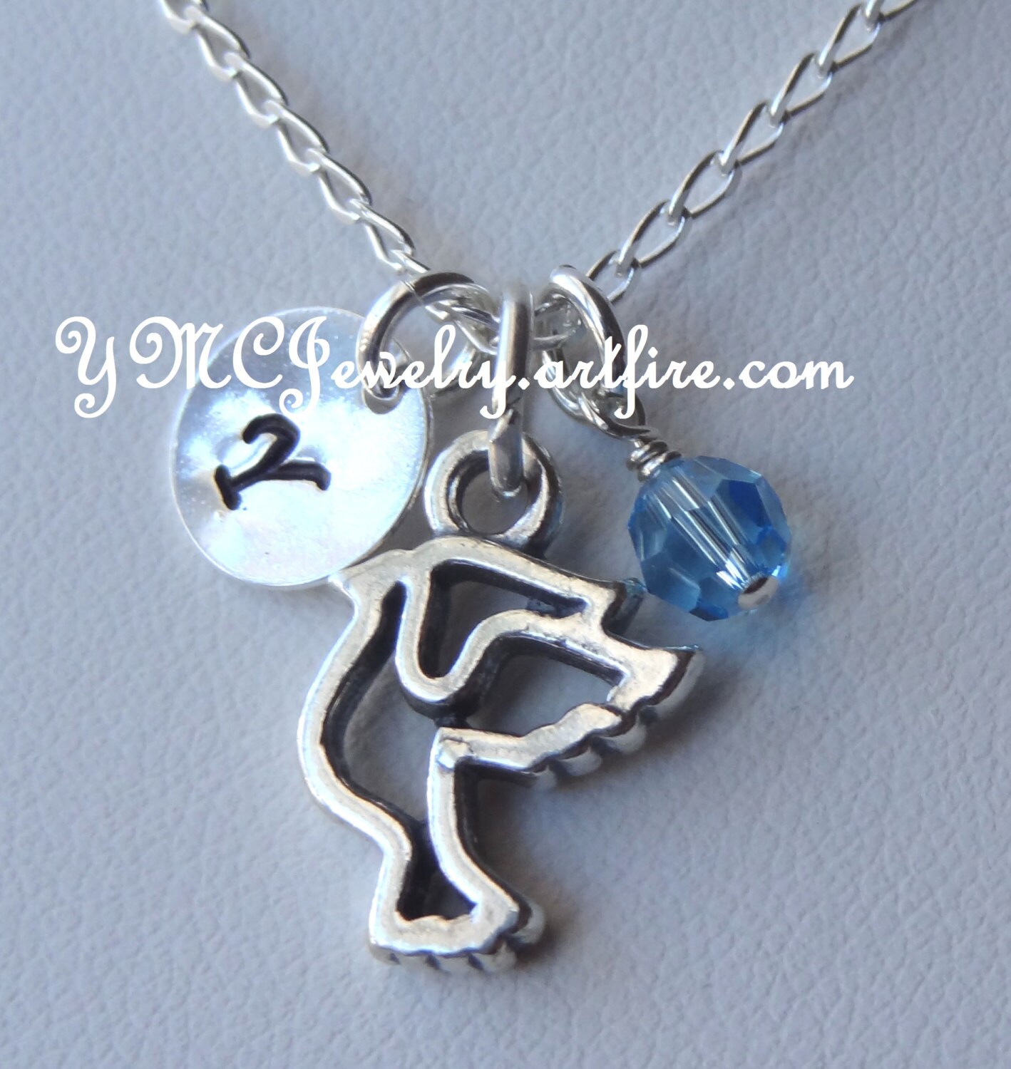 sterling Silber Heiliger Geist Taube Charm Halskette, Initialletter Taufe Personalisierte Konfirmation Geschenk Zur von ymcjewelry
