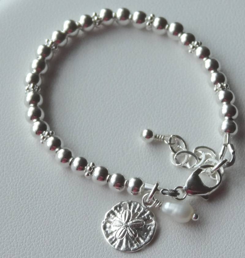 sterling Silber Kinder Armband, Birthstone Personalisierte Taufe Armband Blumenmädchen, Junior Brautjungfer von ymcjewelry