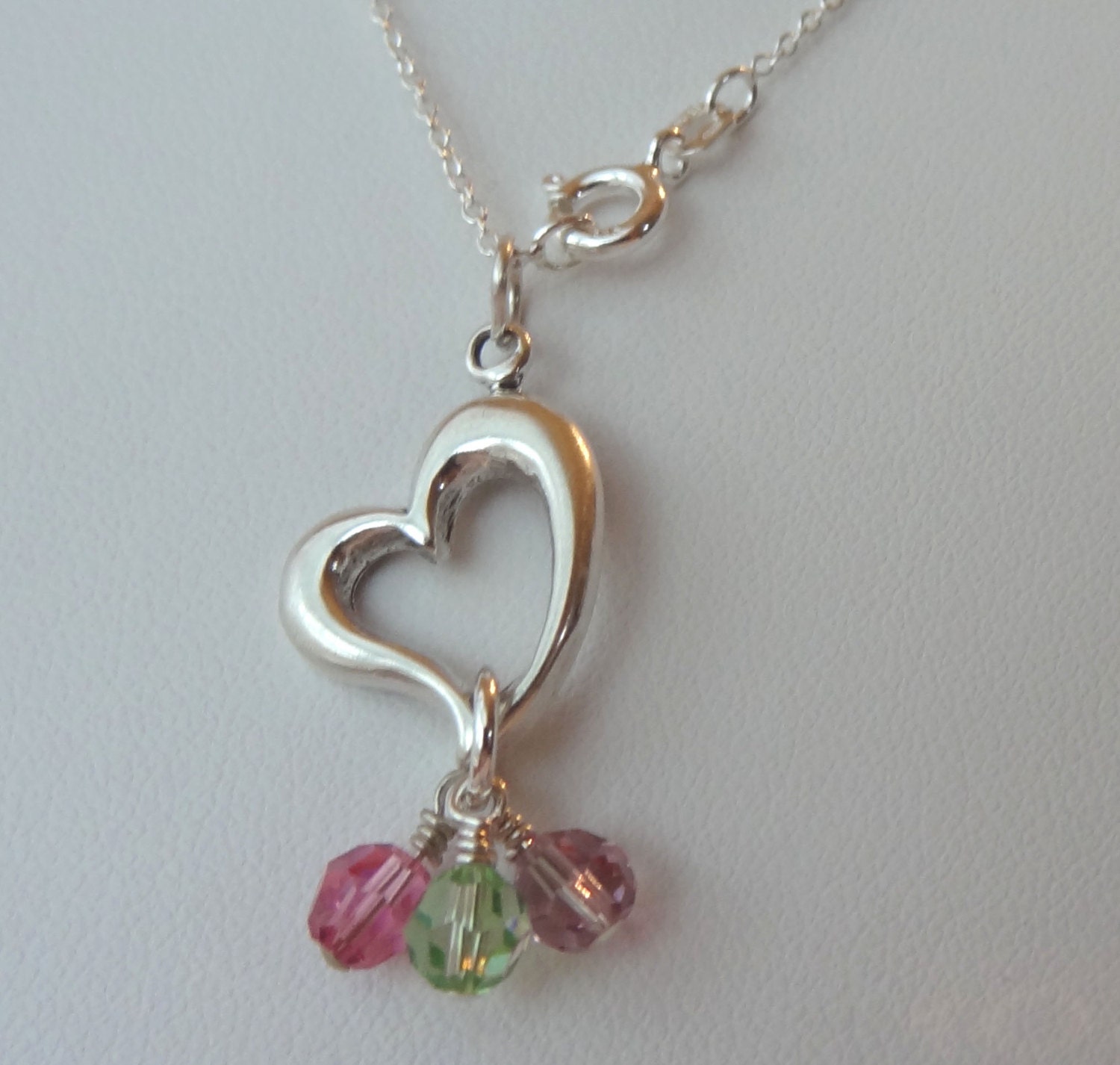 sterling Silber Mütter Birthstone Halskette, Familien Halskette, Großmutter, Mama Halskette, Familie Halskette, Custom Halskette von ymcjewelry