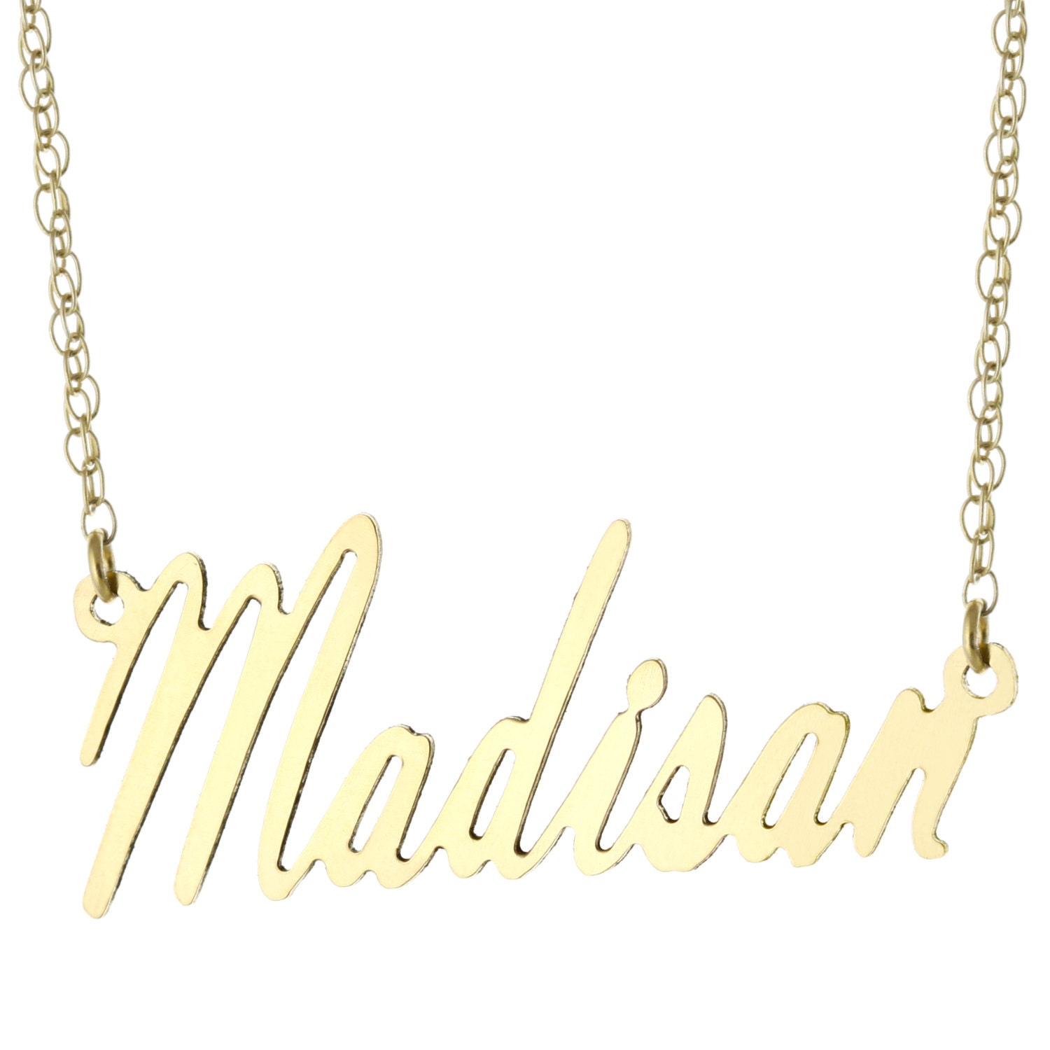 14K Gelb Gold Plattierte 925 Sterling Silber Individuell Maßgeschneiderte Jede Typenschild Anhänger Halskette von ymcjewelrycom