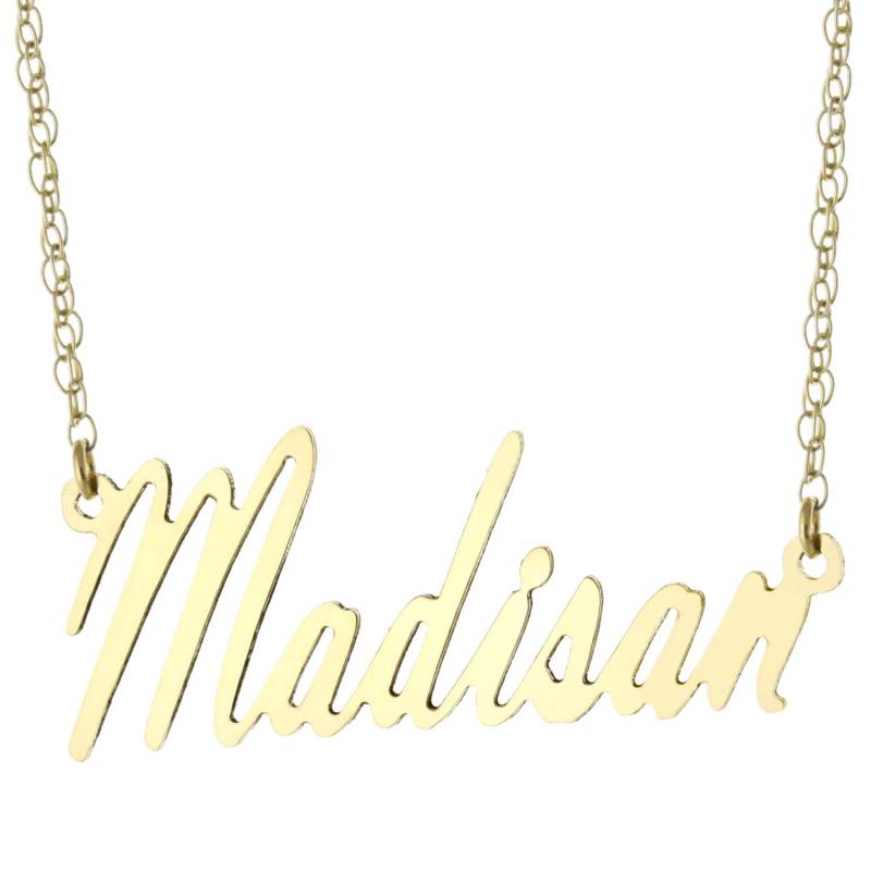 14K Gelb Gold Plattierte 925 Sterling Silber Individuell Maßgeschneiderte Jede Typenschild Anhänger Halskette 14K Gelb Gold Plattierte 925 Sterling Silber Individuell Maßgeschneiderte Jede Typenschild Anhänger Halskette von ymcjewelrycom