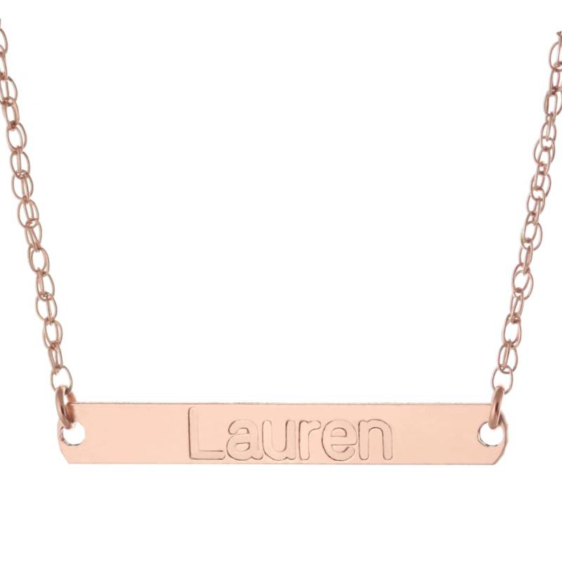 14K Stieg Gold Plattierte 925 Sterling Silber Individuell Graviert Jeder Name 1, 25" Long Small Bar Anhänger 14K Stieg Gold Plattierte 925 Sterling Silber Individuell Graviert Jeder Name 1, 25" Long Small Bar Anhänger von ymcjewelrycom