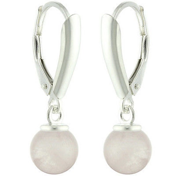 925 Sterling Silber 6mm Rund/Ball Natürliche Edelsteine Leverback Ohrringe 925 Sterling Silber 6mm Rund/Ball Natürliche Edelsteine Leverback Ohrringe von ymcjewelrycom