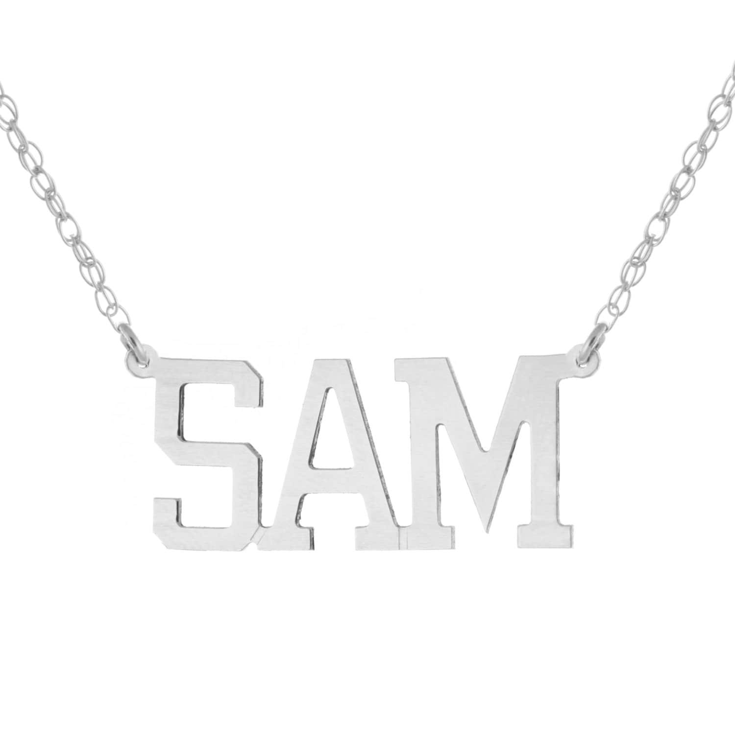 925 Sterling Silber Individuell Maßgeschneiderte Jede Typenschild Anhänger Halskette von ymcjewelrycom