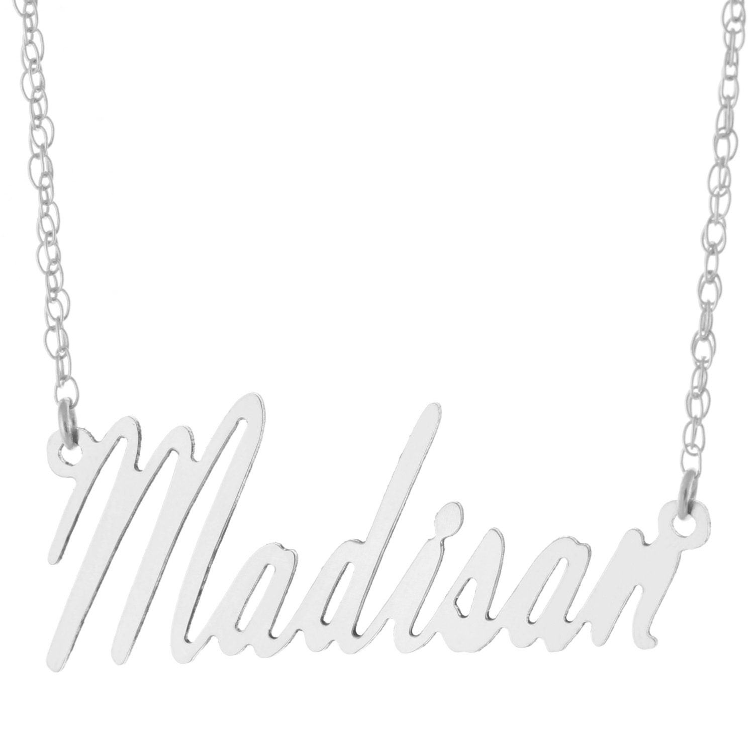 925 Sterling Silber Individuell Maßgeschneiderte Jede Typenschild Anhänger Halskette von ymcjewelrycom