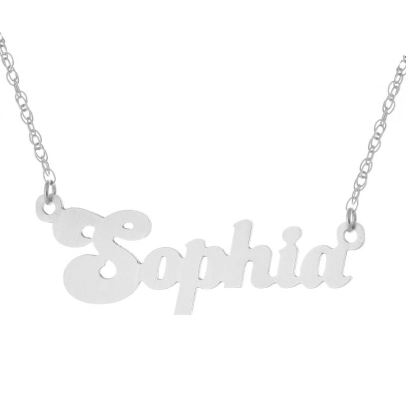 925 Sterling Silber Individuell Maßgeschneiderte Jede Typenschild Anhänger Halskette von ymcjewelrycom