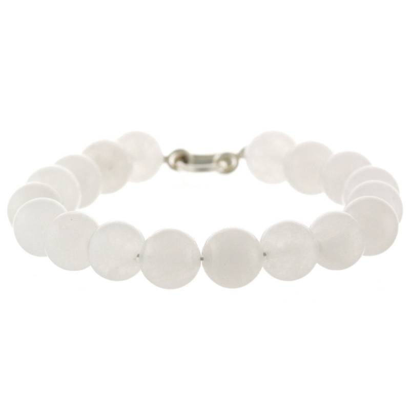 925 Sterling Silber Lock Verschluss Armband/Natural 10mm Schnee Quarz 6" Bis 9" Lange 925 Sterling Silber Lock Verschluss Armband/Natural 10mm Schnee Quarz 6" Bis 9" Lange von ymcjewelrycom