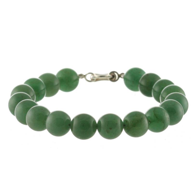 925 Sterling Silber Lock Verschluss Armband/Natural 8 Mm Grün Aventurin 6" Bis 9" Lange 925 Sterling Silber Lock Verschluss Armband/Natural 8 Mm Grün Aventurin 6" Bis 9" Lange von ymcjewelrycom