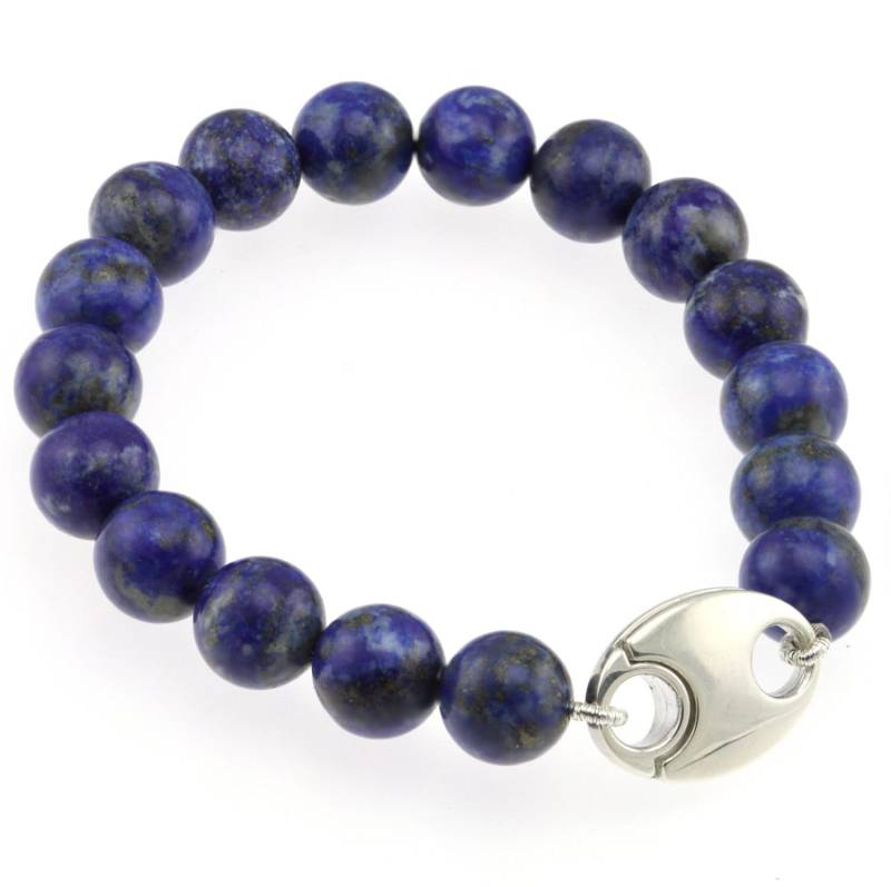 925 Sterling Silber Magnetverschluss Armband/Natural 10mm Lapislazuli 6" Bis 9" Lange 925 Sterling Silber Magnetverschluss Armband/Natural 10mm Lapislazuli 6" Bis 9" Lange von ymcjewelrycom