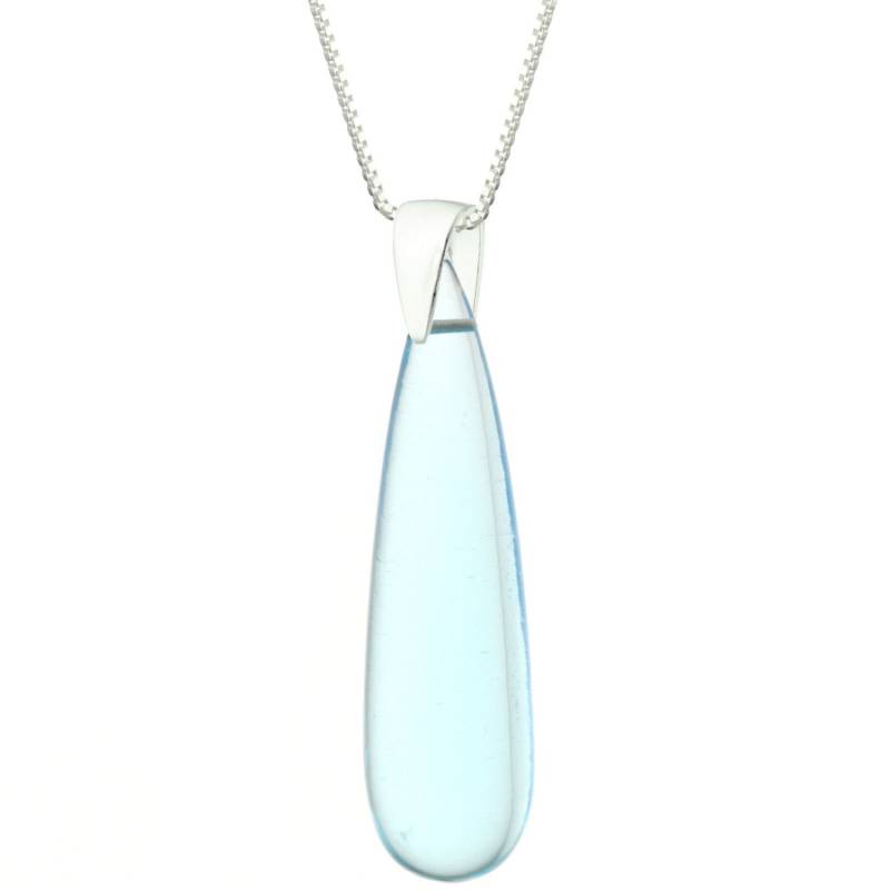 925 Sterling Silber Natürlichen Glatten Teardrop Aquamarin Quarz Anhänger Halskette 925 Sterling Silber Natürlichen Glatten Teardrop Aquamarin Quarz Anhänger Halskette von ymcjewelrycom