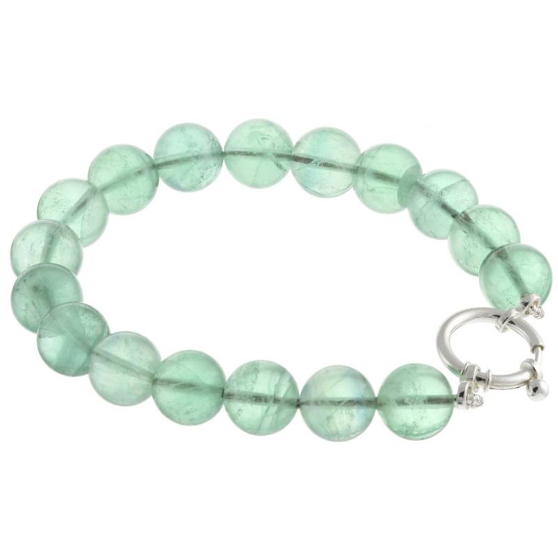 925 Sterling Silber Spring Ring Verschluss Armband/Natural Fluorit, 10 Mm Grün 6" Bis 9" Lange 925 Sterling Silber Spring Ring Verschluss Armband/Natural Fluorit, 10 Mm Grün 6" Bis 9" Lange von ymcjewelrycom