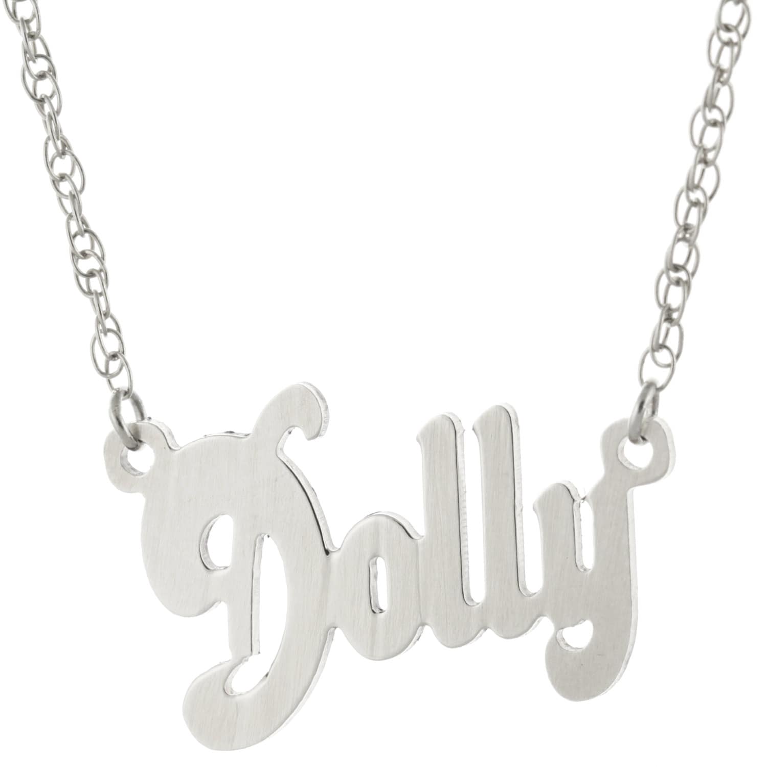 Delphin Font 925 Sterlingsilber Personalisiert Jeder Name Plate Anhänger Halskette - Typenschild von ymcjewelrycom
