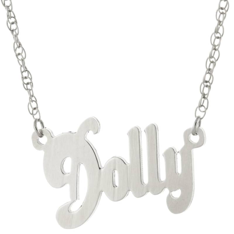 Delphin Font 925 Sterlingsilber Personalisiert Jeder Name Plate Anhänger Halskette - Typenschild Delphin Font 925 Sterlingsilber Personalisiert Jeder Name Plate Anhänger Halskette - Typenschild von ymcjewelrycom
