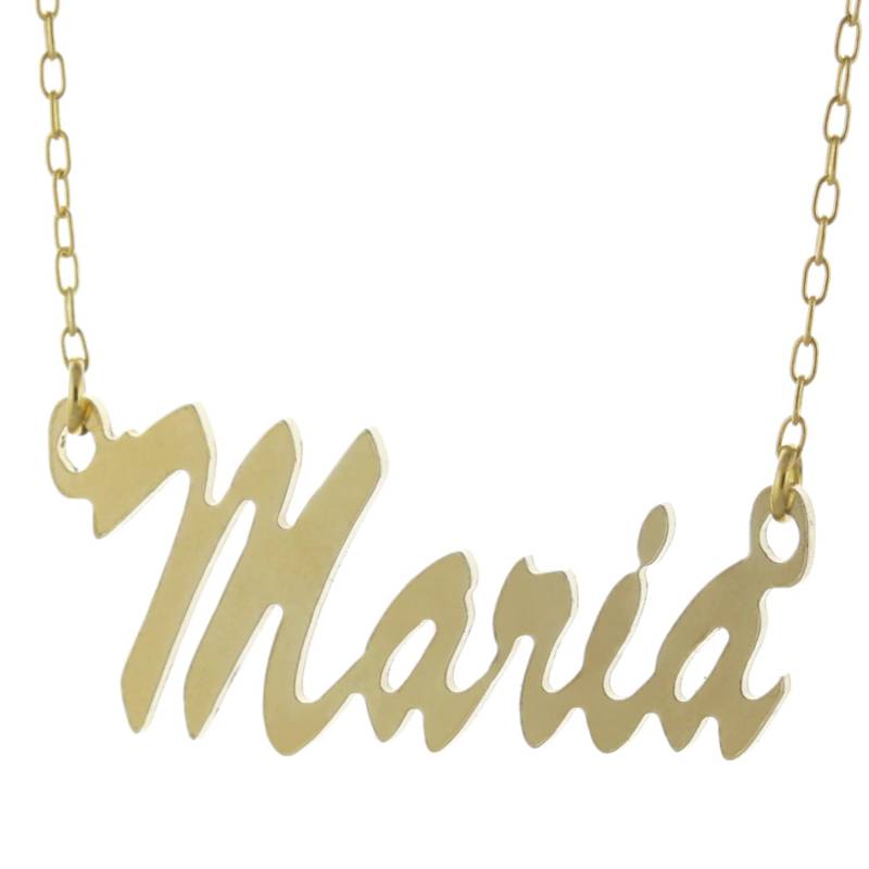 Skript Font 925 Sterlingsilber Personalisiert Jeder Name Plate Anhänger Halskette - Typenschild Skript Font 925 Sterlingsilber Personalisiert Jeder Name Plate Anhänger Halskette - Typenschild von ymcjewelrycom