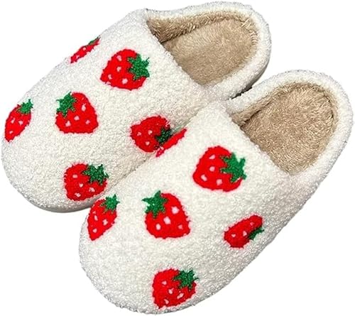 yoarmyt Smile Face Hausschuhe Damen Herren, Winter Warme Flauschige Plüsch Hausschuhe Indoor, Gesichter Hausschuhe, Rutschfeste Leichte Weiche Flauschige Pantoffeln, Frauen Bequeme Slippers Unisex von yoarmyt