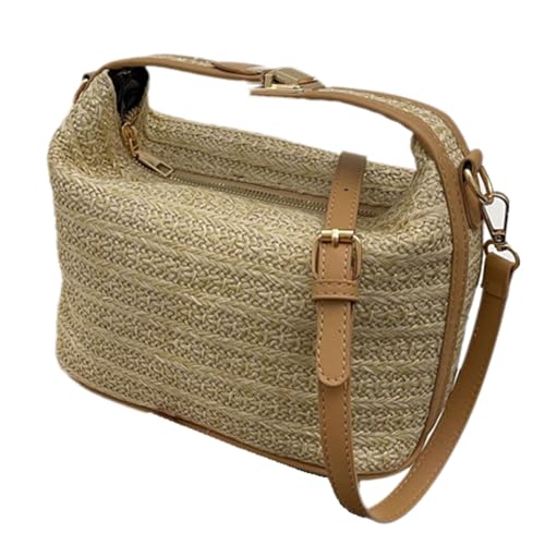 yomoe Modische Stroh -Body Tasche und Vielseitige Schulter Handtasche Khaki Patchwork Khaki yomoe Modische Stroh -Body Tasche und Vielseitige Schulter Handtasche Khaki Patchwork Khaki von yomoe