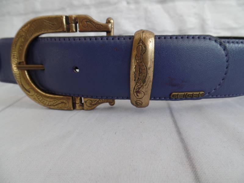 Geiger Leder Gürtel - Signiert Blau Oktopus Ozean Thema Eu 38 Small Accessoire Designer Geiger Leder Gürtel - Signiert Blau Oktopus Ozean Thema Eu 38 Small Accessoire Designer von yorehome