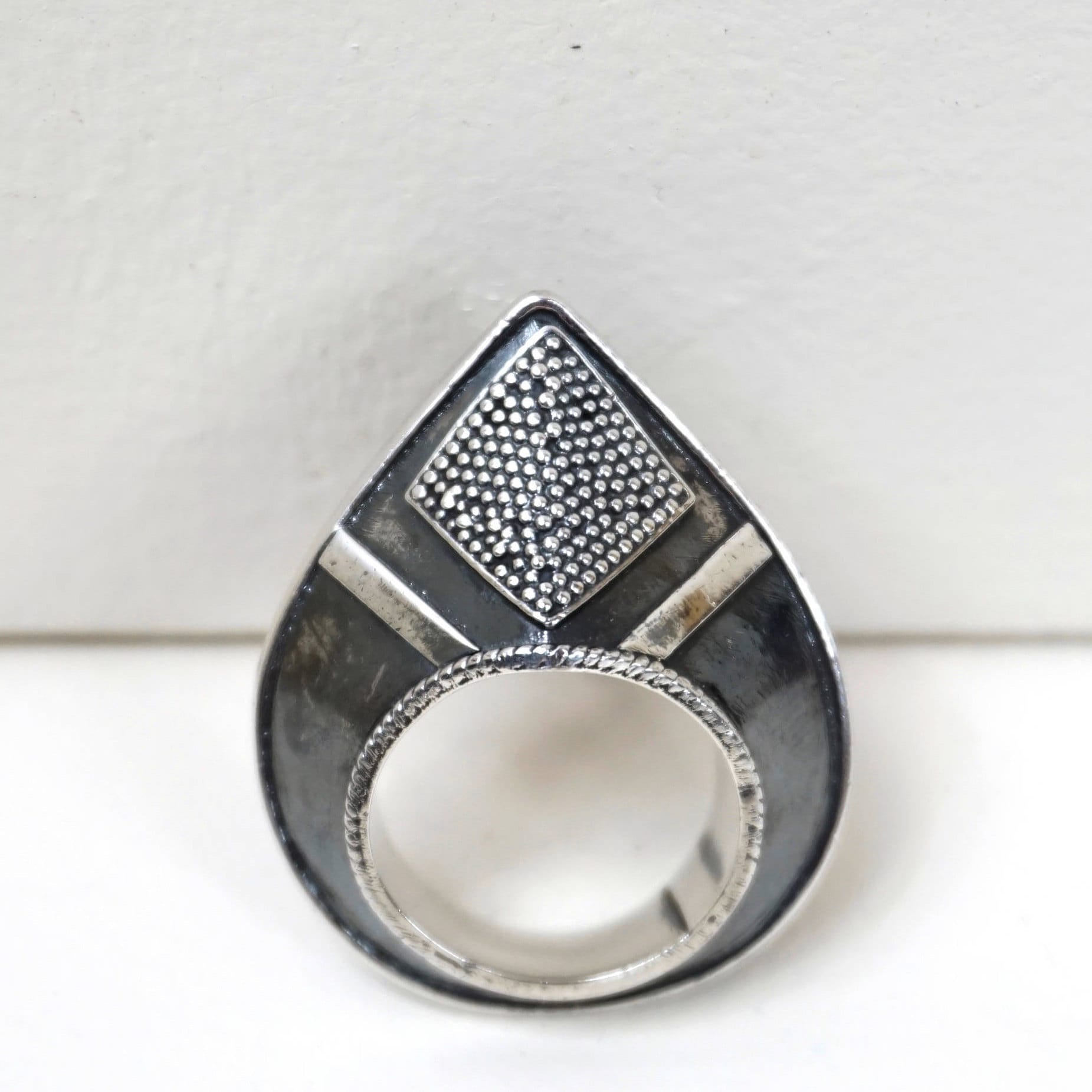 Chunky Sterling Silber Boho Statement Ring - Diamanten Chunky Sterling Silber Boho Statement Ring - Diamanten von youareHOM