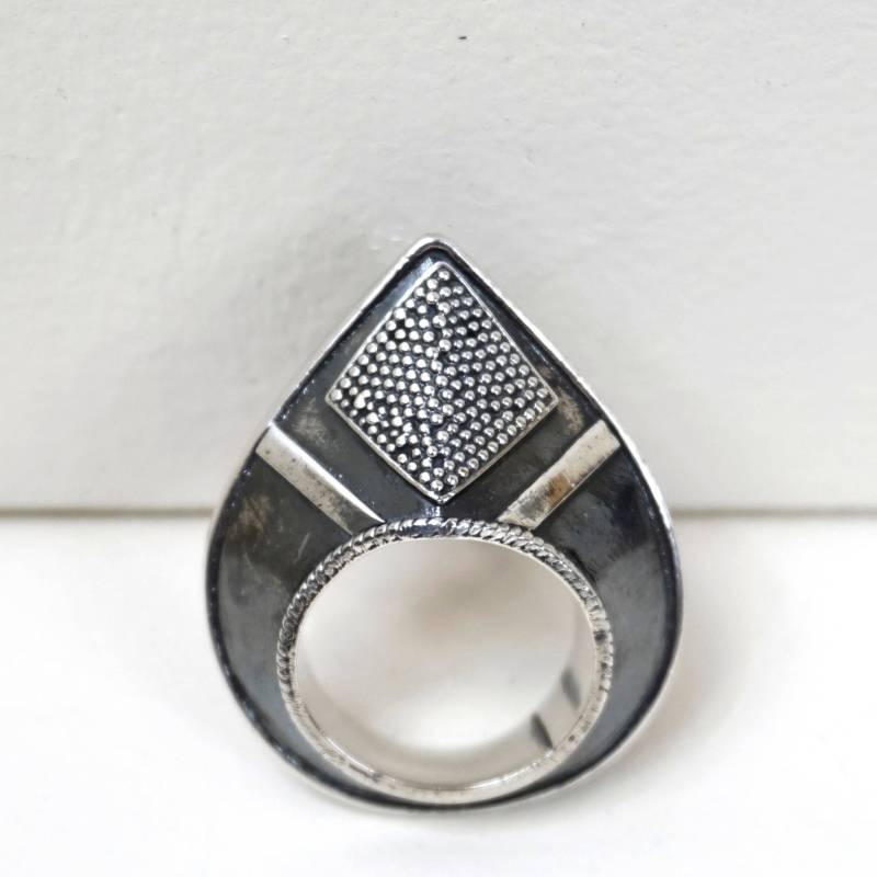 Chunky Sterling Silber Boho Statement Ring - Diamanten Chunky Sterling Silber Boho Statement Ring - Diamanten von youareHOM