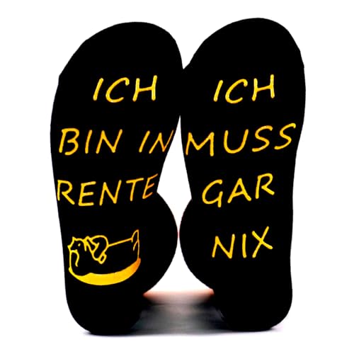 Rentner Geschenk Socken Lustige Socken Herren Mann 43-46 Renteneintritt Ruhestand Geschenk Abschiedsgeschenk Kollegen Geburtstagsgeschenk für Männer Papa Opa von youbeautify