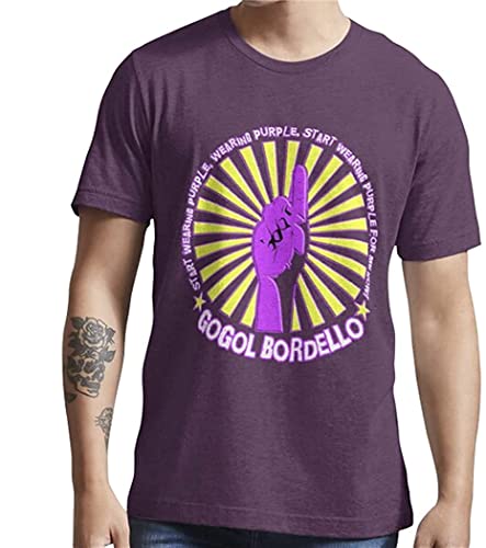 Gogol Bordello - Start Wearing Purple Essential T-Shirt Mens T Shirt Deep Purple von youchinuo
