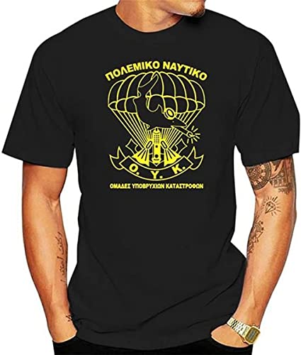 Greece Greek Army Navy Special Forces Unit OYK Patch t-Shirt Black von youchinuo
