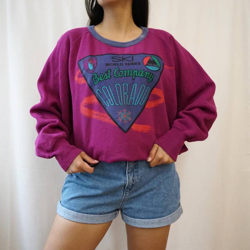 Vintage 80S Sweatshirt Size L Best Company Olmes Carretti Pullover 90S Sweatshirt Retro Italian Vintage Sweater Vintage 80S Sweatshirt Size L Best Company Olmes Carretti Pullover 90S Sweatshirt Retro Italian Vintage Sweater von youhadmeatvintageDE